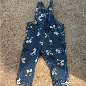 H&M Blue Kids Overalls with Character Design